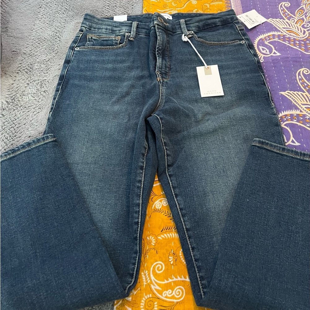 Good American Dark Blue Petite Skinny Jeans 12/31